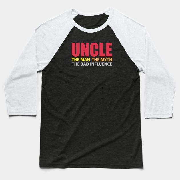 Uncle Baseball T-Shirt by 3Zetas Digital Creations